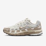 Nike P-6000 Beige-sneakers da donna in pelle scamosciata