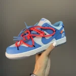 Nike SB Dunk x off valged sinised / oranžid lakid-Premium stiil