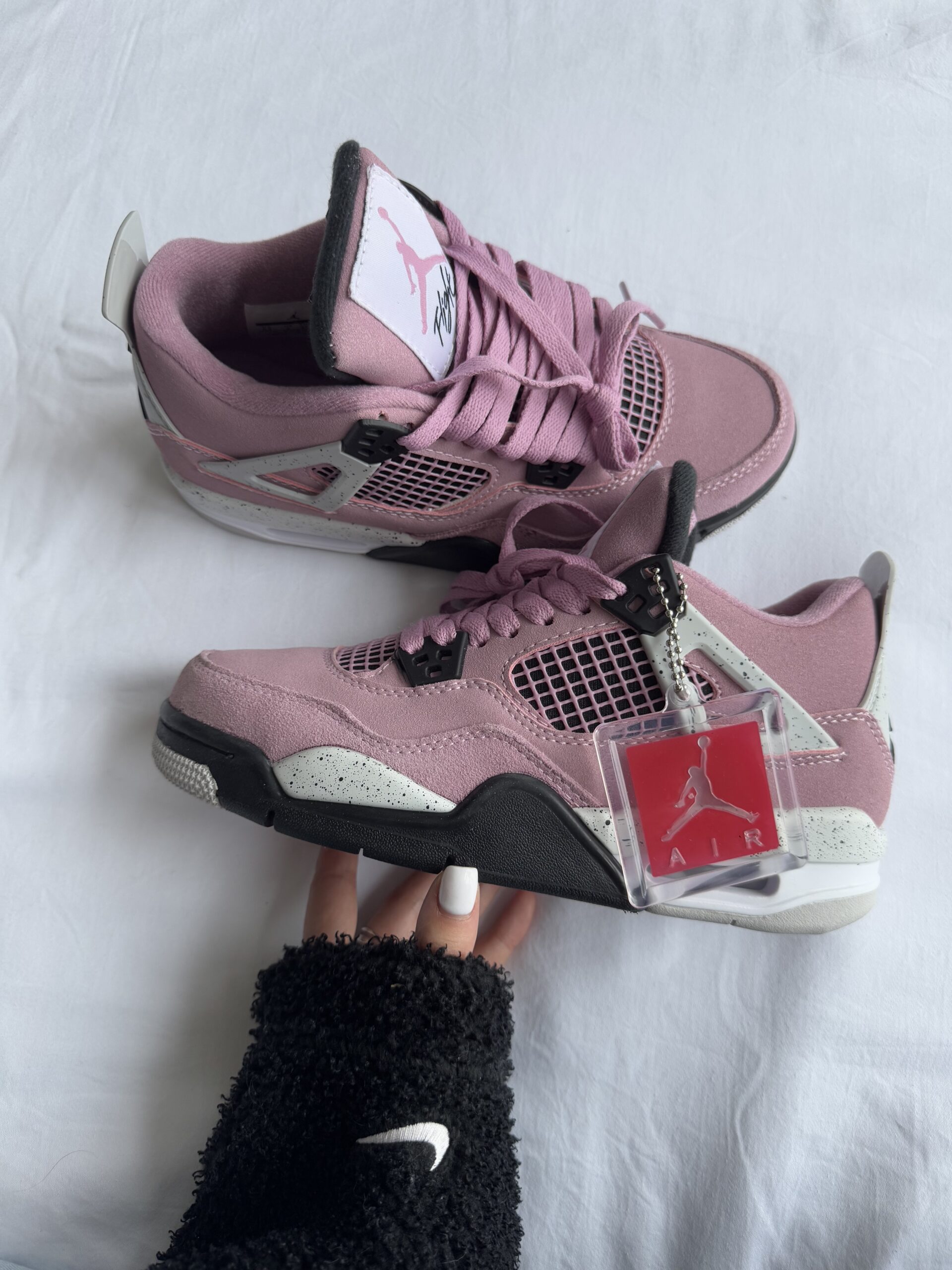 b23f3c19-283a-41b1-9a0d-9b0743eabc61 Кросівки AIR JORDAN RETRO 4 “Orchid Pink” шкіра та замша преміум - obrazek 1