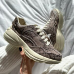 Gucci rython 100 beige nahast tossud-esmaklassiline kvaliteet Itaaliast