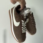 Кеди Nike Cortez Brown з текстилю та шкіри ----------