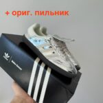 Кеди x Wales Bonner Silver із лакованої шкіри для стильного образу ----------