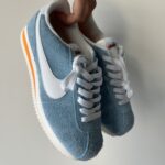 Cortez Vintage Blå sneakers-stilige suede sko til daglig bruk
