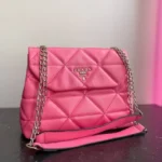 Sac Prada Pink Triangle en cuir écologique-élégant et pratique